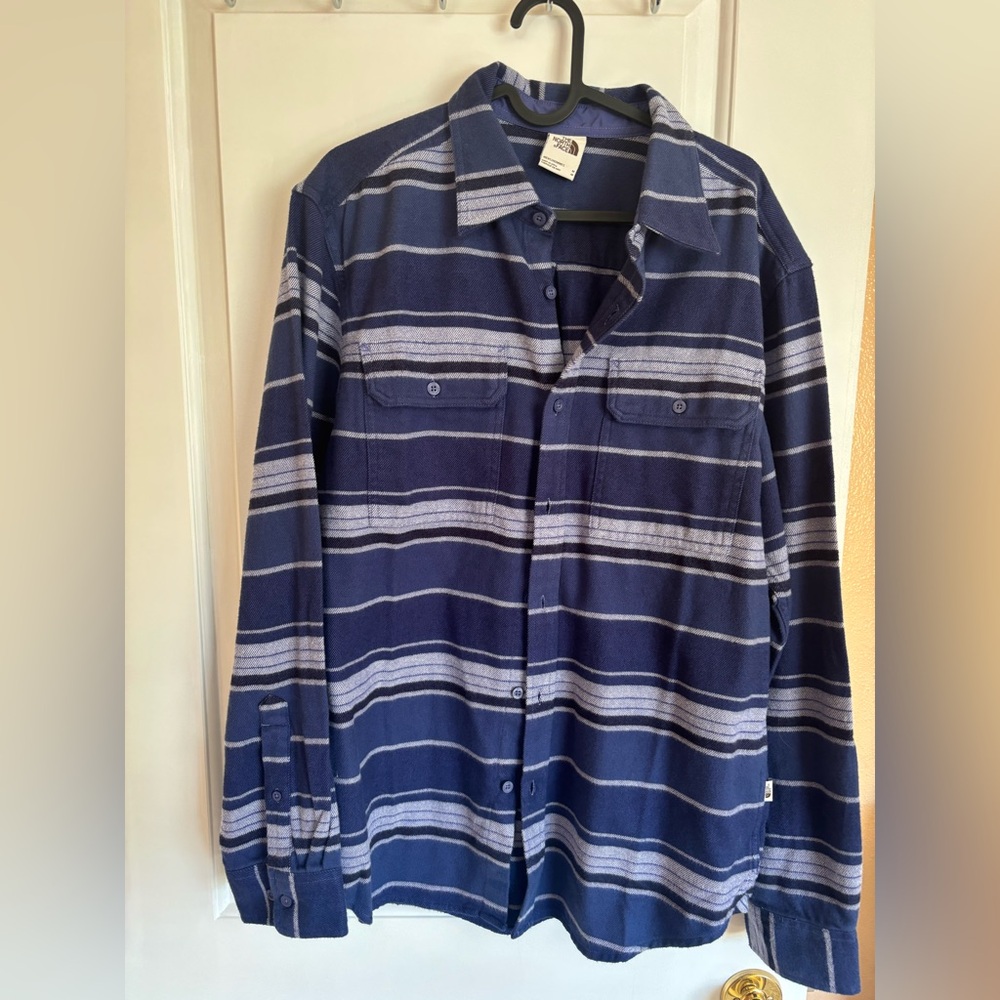 The North Face Men's Blue Striped Shirt